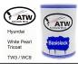 Preview: Hyundai, White Pearl Tricoat, TW3 / WC9: 500ml Lackdose, von ATW Autoteile West.